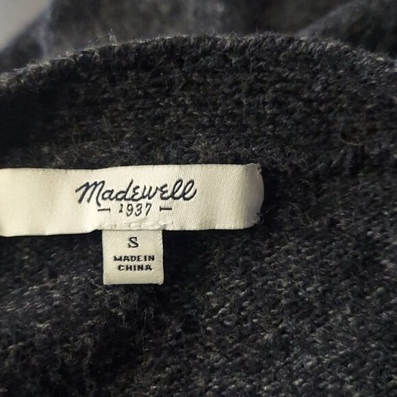 MADEWELL Women's Gray knit button front cardigan Sz S - Picture 6 of 6